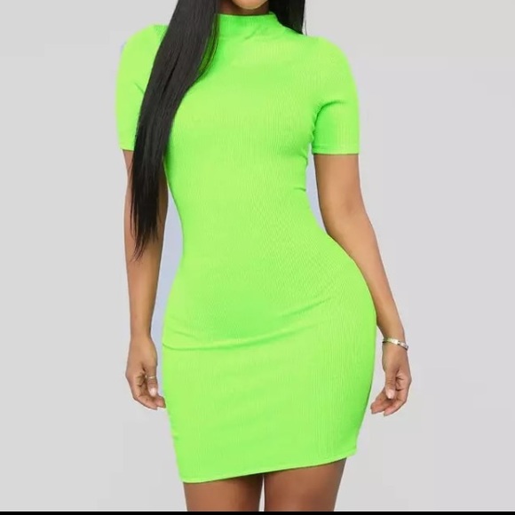 Neon Chic Mini Dress - Picture 1 of 6